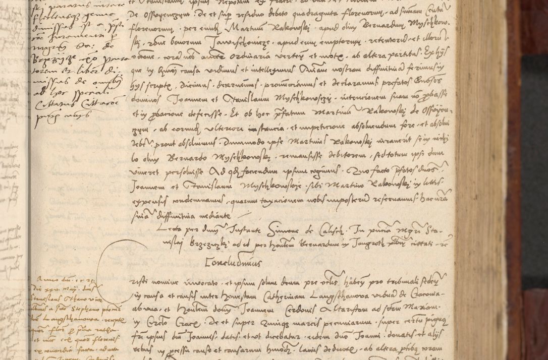 Zdjęcie nr 94 dla obiektu archiwalnego: In nomine Domini. Amen. Sub anno eiusdem Domini millesimo quingentesimo vigesimo, indicione octava, pontificatus sanctissimi in Christo patris et domini nostri domini Leonis divina providencia pape decimi moderni anno ad 19 Marcii durante septimo, acta actorum coram venerabili viro domino Thoma Rosznowski canonico et officiali generali Cracoviensi felicibus, sideribus continuantur atque exordium capiunt et Dii faveant ceptis