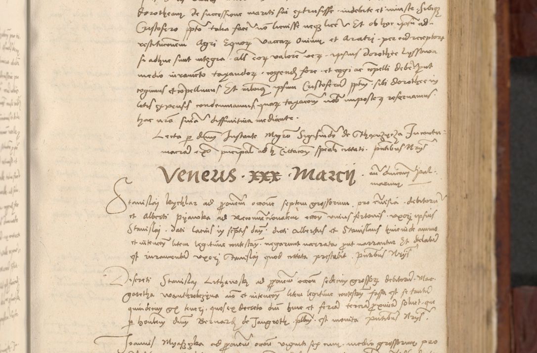 Zdjęcie nr 90 dla obiektu archiwalnego: In nomine Domini. Amen. Sub anno eiusdem Domini millesimo quingentesimo vigesimo, indicione octava, pontificatus sanctissimi in Christo patris et domini nostri domini Leonis divina providencia pape decimi moderni anno ad 19 Marcii durante septimo, acta actorum coram venerabili viro domino Thoma Rosznowski canonico et officiali generali Cracoviensi felicibus, sideribus continuantur atque exordium capiunt et Dii faveant ceptis