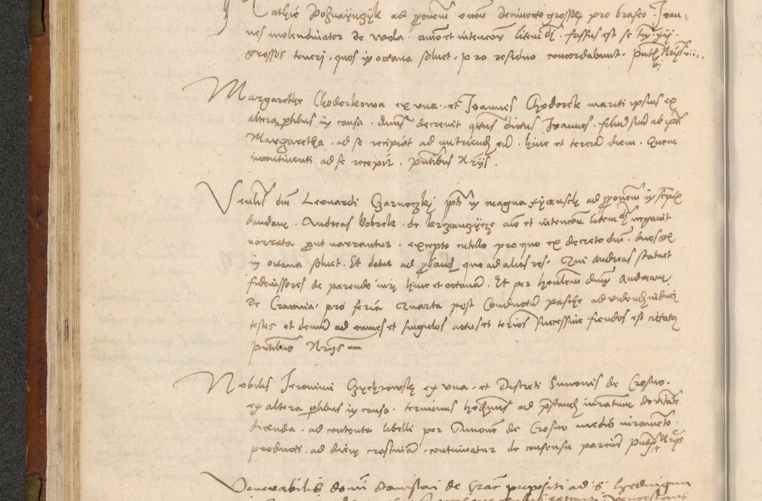 Zdjęcie nr 91 dla obiektu archiwalnego: In nomine Domini. Amen. Sub anno eiusdem Domini millesimo quingentesimo vigesimo, indicione octava, pontificatus sanctissimi in Christo patris et domini nostri domini Leonis divina providencia pape decimi moderni anno ad 19 Marcii durante septimo, acta actorum coram venerabili viro domino Thoma Rosznowski canonico et officiali generali Cracoviensi felicibus, sideribus continuantur atque exordium capiunt et Dii faveant ceptis