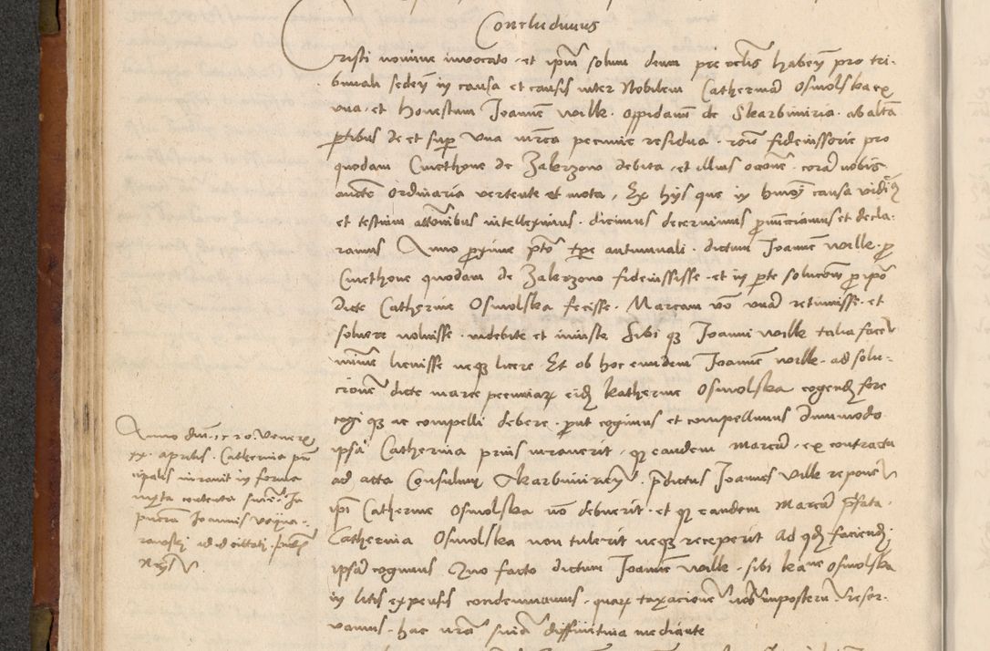 Zdjęcie nr 89 dla obiektu archiwalnego: In nomine Domini. Amen. Sub anno eiusdem Domini millesimo quingentesimo vigesimo, indicione octava, pontificatus sanctissimi in Christo patris et domini nostri domini Leonis divina providencia pape decimi moderni anno ad 19 Marcii durante septimo, acta actorum coram venerabili viro domino Thoma Rosznowski canonico et officiali generali Cracoviensi felicibus, sideribus continuantur atque exordium capiunt et Dii faveant ceptis