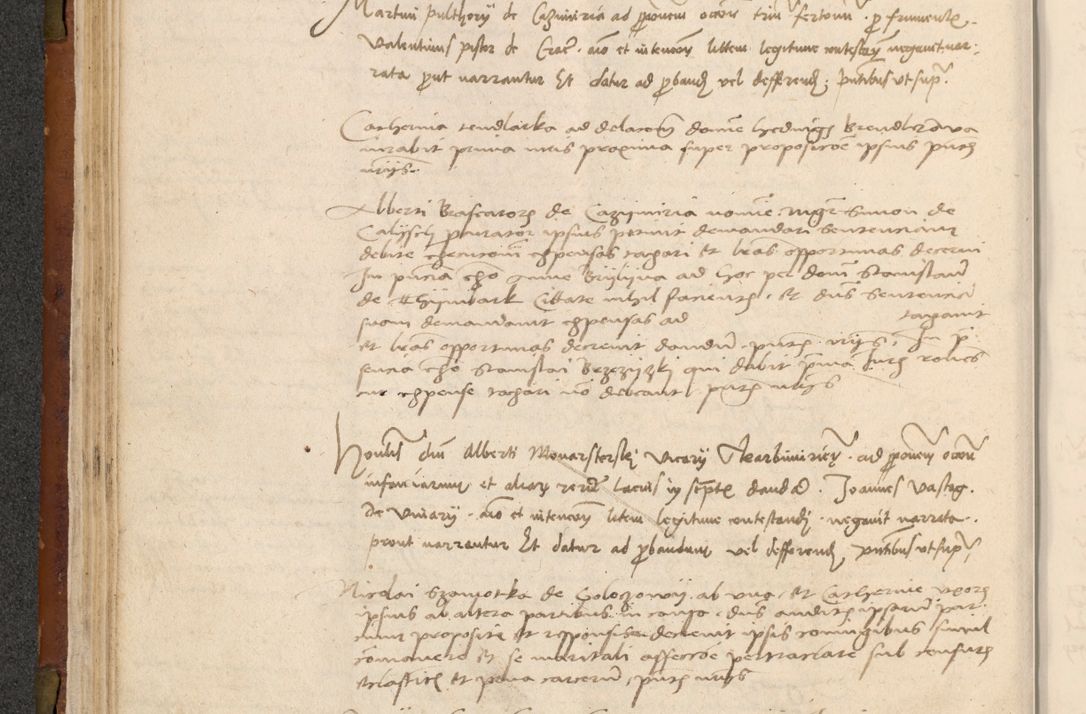 Zdjęcie nr 85 dla obiektu archiwalnego: In nomine Domini. Amen. Sub anno eiusdem Domini millesimo quingentesimo vigesimo, indicione octava, pontificatus sanctissimi in Christo patris et domini nostri domini Leonis divina providencia pape decimi moderni anno ad 19 Marcii durante septimo, acta actorum coram venerabili viro domino Thoma Rosznowski canonico et officiali generali Cracoviensi felicibus, sideribus continuantur atque exordium capiunt et Dii faveant ceptis