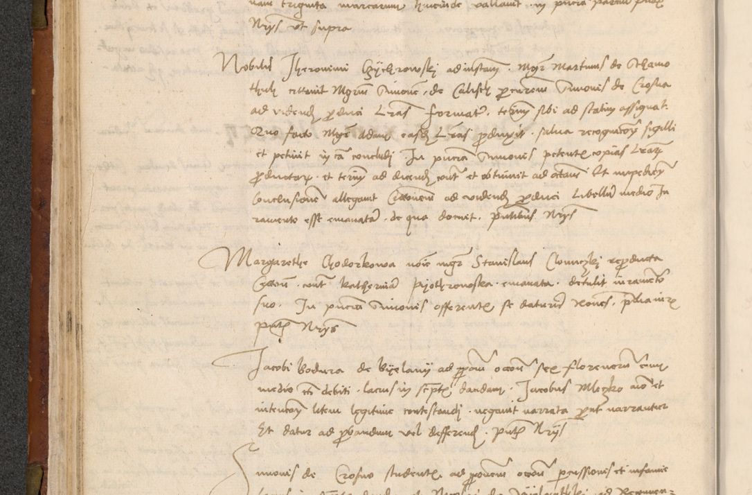 Zdjęcie nr 79 dla obiektu archiwalnego: In nomine Domini. Amen. Sub anno eiusdem Domini millesimo quingentesimo vigesimo, indicione octava, pontificatus sanctissimi in Christo patris et domini nostri domini Leonis divina providencia pape decimi moderni anno ad 19 Marcii durante septimo, acta actorum coram venerabili viro domino Thoma Rosznowski canonico et officiali generali Cracoviensi felicibus, sideribus continuantur atque exordium capiunt et Dii faveant ceptis