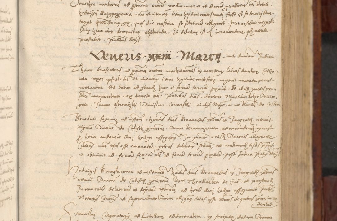 Zdjęcie nr 78 dla obiektu archiwalnego: In nomine Domini. Amen. Sub anno eiusdem Domini millesimo quingentesimo vigesimo, indicione octava, pontificatus sanctissimi in Christo patris et domini nostri domini Leonis divina providencia pape decimi moderni anno ad 19 Marcii durante septimo, acta actorum coram venerabili viro domino Thoma Rosznowski canonico et officiali generali Cracoviensi felicibus, sideribus continuantur atque exordium capiunt et Dii faveant ceptis