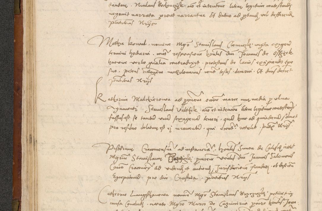 Zdjęcie nr 75 dla obiektu archiwalnego: In nomine Domini. Amen. Sub anno eiusdem Domini millesimo quingentesimo vigesimo, indicione octava, pontificatus sanctissimi in Christo patris et domini nostri domini Leonis divina providencia pape decimi moderni anno ad 19 Marcii durante septimo, acta actorum coram venerabili viro domino Thoma Rosznowski canonico et officiali generali Cracoviensi felicibus, sideribus continuantur atque exordium capiunt et Dii faveant ceptis