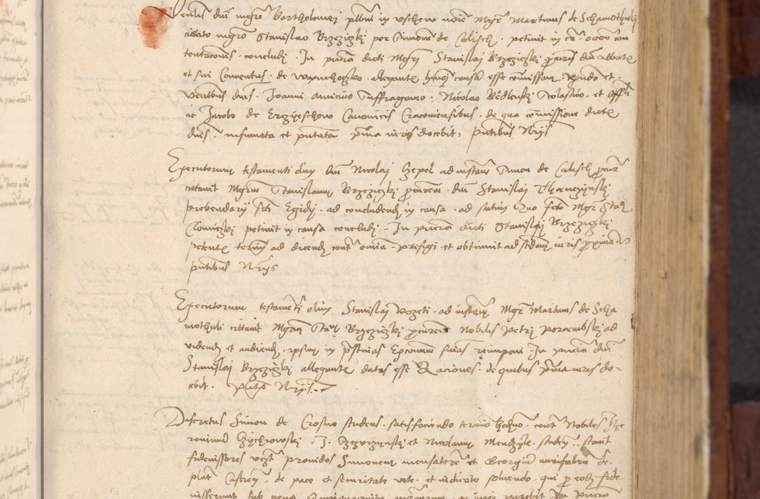 Zdjęcie nr 72 dla obiektu archiwalnego: In nomine Domini. Amen. Sub anno eiusdem Domini millesimo quingentesimo vigesimo, indicione octava, pontificatus sanctissimi in Christo patris et domini nostri domini Leonis divina providencia pape decimi moderni anno ad 19 Marcii durante septimo, acta actorum coram venerabili viro domino Thoma Rosznowski canonico et officiali generali Cracoviensi felicibus, sideribus continuantur atque exordium capiunt et Dii faveant ceptis
