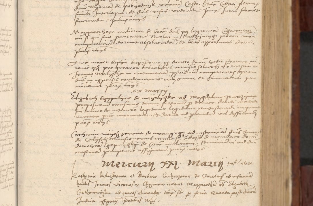 Zdjęcie nr 74 dla obiektu archiwalnego: In nomine Domini. Amen. Sub anno eiusdem Domini millesimo quingentesimo vigesimo, indicione octava, pontificatus sanctissimi in Christo patris et domini nostri domini Leonis divina providencia pape decimi moderni anno ad 19 Marcii durante septimo, acta actorum coram venerabili viro domino Thoma Rosznowski canonico et officiali generali Cracoviensi felicibus, sideribus continuantur atque exordium capiunt et Dii faveant ceptis