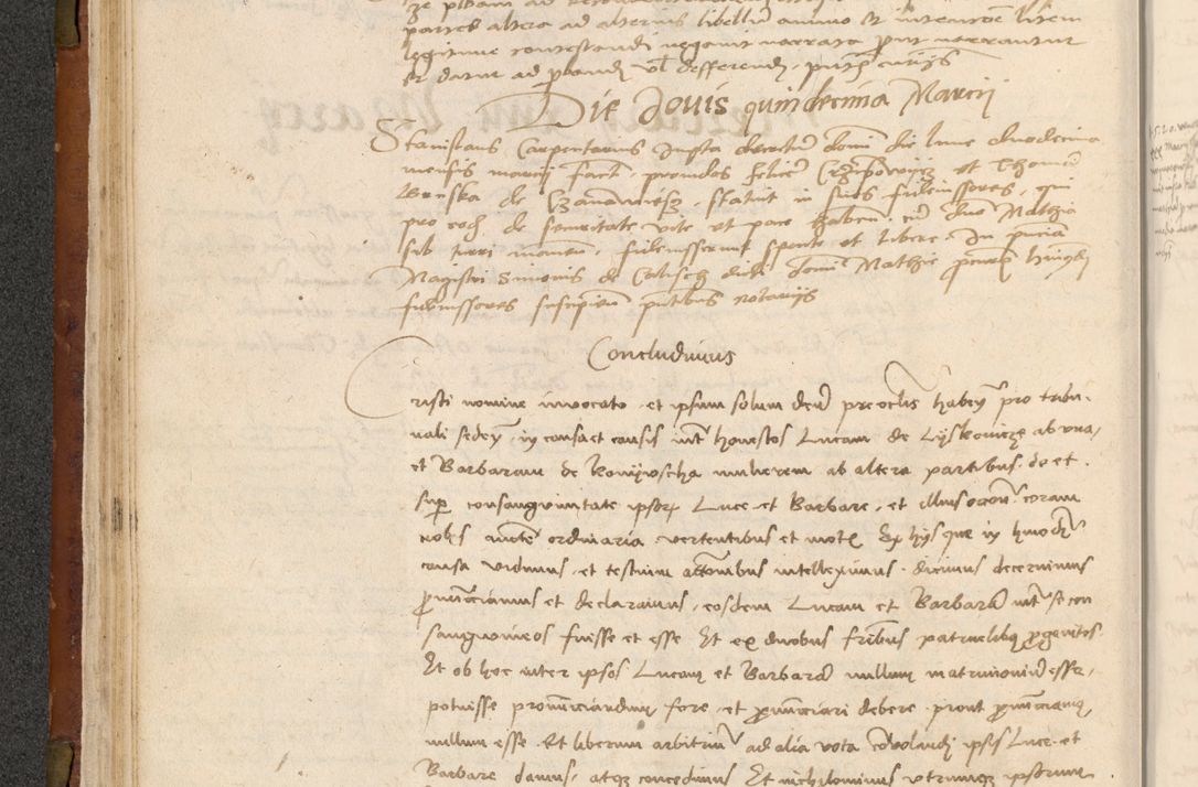 Zdjęcie nr 67 dla obiektu archiwalnego: In nomine Domini. Amen. Sub anno eiusdem Domini millesimo quingentesimo vigesimo, indicione octava, pontificatus sanctissimi in Christo patris et domini nostri domini Leonis divina providencia pape decimi moderni anno ad 19 Marcii durante septimo, acta actorum coram venerabili viro domino Thoma Rosznowski canonico et officiali generali Cracoviensi felicibus, sideribus continuantur atque exordium capiunt et Dii faveant ceptis
