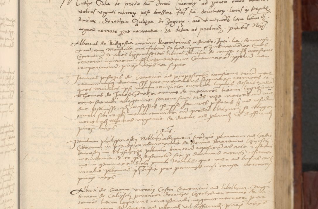 Zdjęcie nr 48 dla obiektu archiwalnego: In nomine Domini. Amen. Sub anno eiusdem Domini millesimo quingentesimo vigesimo, indicione octava, pontificatus sanctissimi in Christo patris et domini nostri domini Leonis divina providencia pape decimi moderni anno ad 19 Marcii durante septimo, acta actorum coram venerabili viro domino Thoma Rosznowski canonico et officiali generali Cracoviensi felicibus, sideribus continuantur atque exordium capiunt et Dii faveant ceptis
