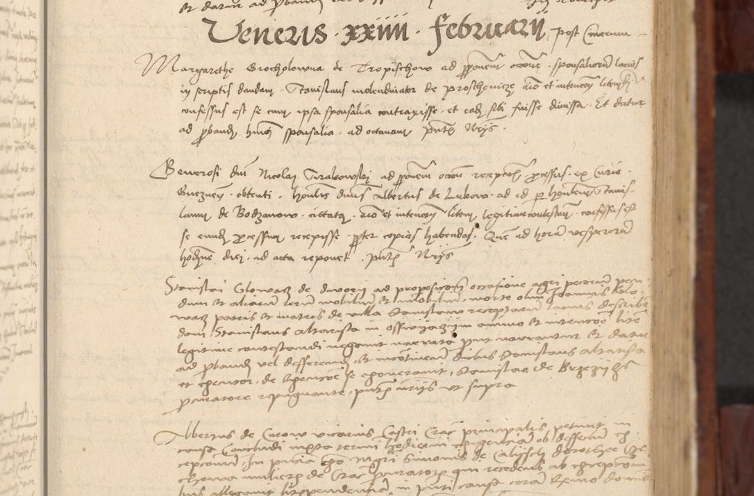 Zdjęcie nr 40 dla obiektu archiwalnego: In nomine Domini. Amen. Sub anno eiusdem Domini millesimo quingentesimo vigesimo, indicione octava, pontificatus sanctissimi in Christo patris et domini nostri domini Leonis divina providencia pape decimi moderni anno ad 19 Marcii durante septimo, acta actorum coram venerabili viro domino Thoma Rosznowski canonico et officiali generali Cracoviensi felicibus, sideribus continuantur atque exordium capiunt et Dii faveant ceptis