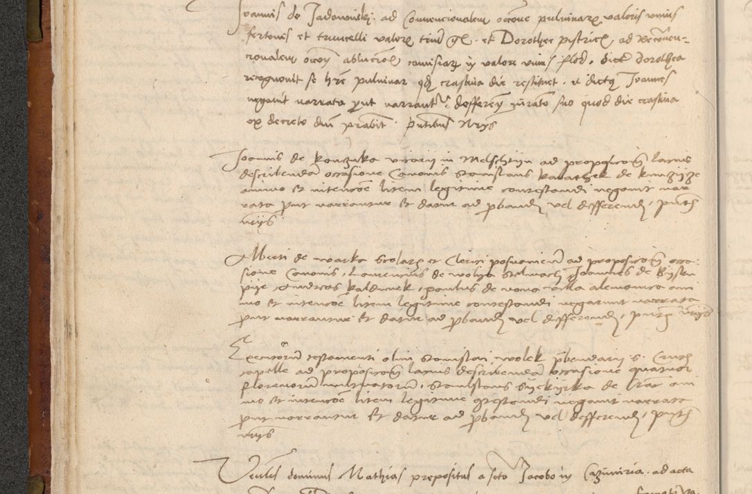 Zdjęcie nr 37 dla obiektu archiwalnego: In nomine Domini. Amen. Sub anno eiusdem Domini millesimo quingentesimo vigesimo, indicione octava, pontificatus sanctissimi in Christo patris et domini nostri domini Leonis divina providencia pape decimi moderni anno ad 19 Marcii durante septimo, acta actorum coram venerabili viro domino Thoma Rosznowski canonico et officiali generali Cracoviensi felicibus, sideribus continuantur atque exordium capiunt et Dii faveant ceptis