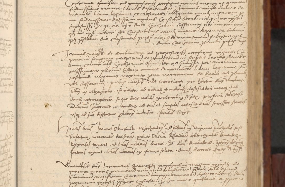 Zdjęcie nr 36 dla obiektu archiwalnego: In nomine Domini. Amen. Sub anno eiusdem Domini millesimo quingentesimo vigesimo, indicione octava, pontificatus sanctissimi in Christo patris et domini nostri domini Leonis divina providencia pape decimi moderni anno ad 19 Marcii durante septimo, acta actorum coram venerabili viro domino Thoma Rosznowski canonico et officiali generali Cracoviensi felicibus, sideribus continuantur atque exordium capiunt et Dii faveant ceptis