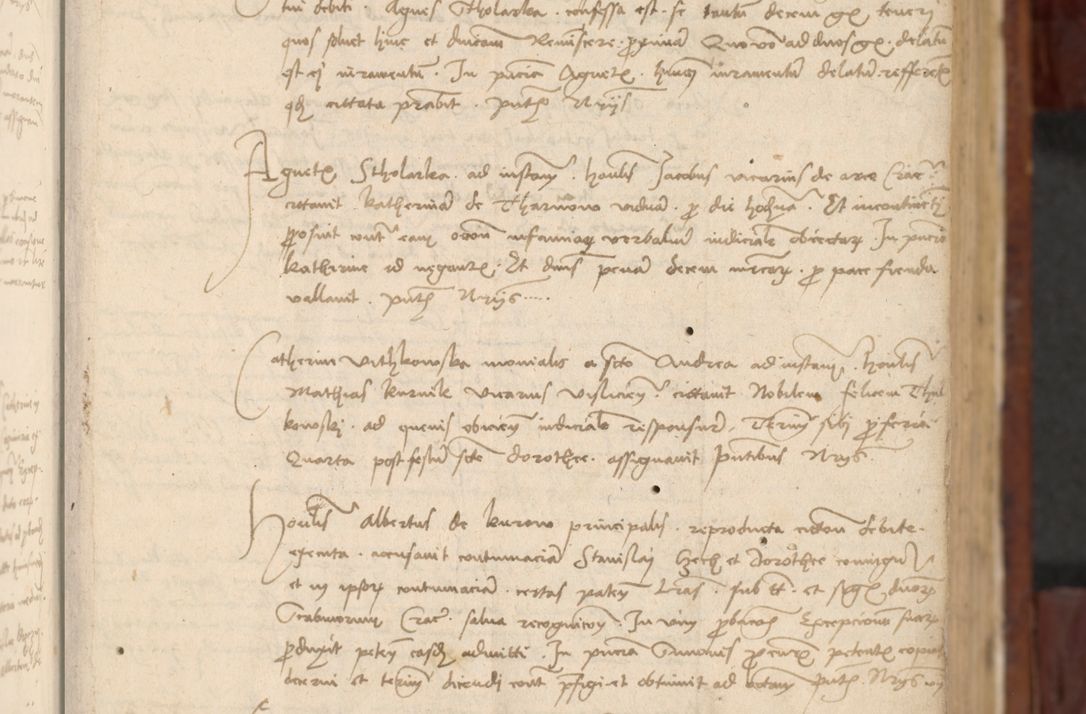 Zdjęcie nr 22 dla obiektu archiwalnego: In nomine Domini. Amen. Sub anno eiusdem Domini millesimo quingentesimo vigesimo, indicione octava, pontificatus sanctissimi in Christo patris et domini nostri domini Leonis divina providencia pape decimi moderni anno ad 19 Marcii durante septimo, acta actorum coram venerabili viro domino Thoma Rosznowski canonico et officiali generali Cracoviensi felicibus, sideribus continuantur atque exordium capiunt et Dii faveant ceptis