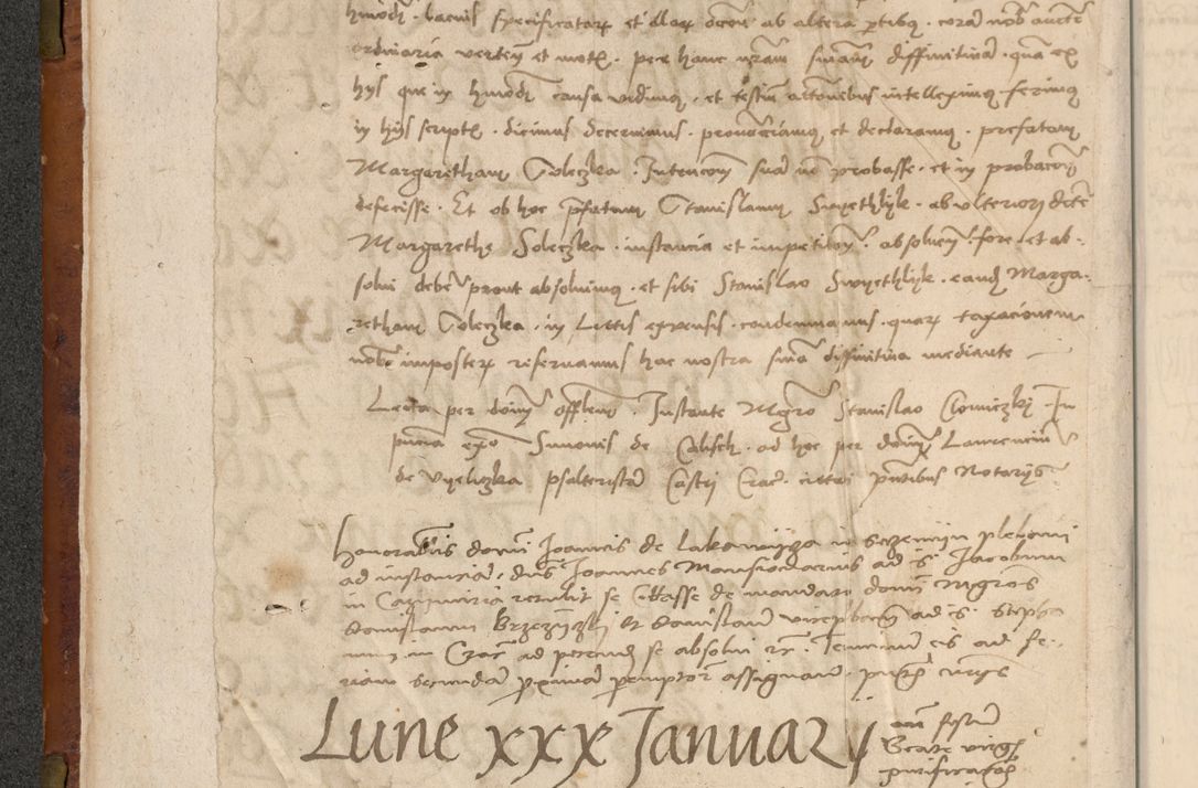 Zdjęcie nr 17 dla obiektu archiwalnego: In nomine Domini. Amen. Sub anno eiusdem Domini millesimo quingentesimo vigesimo, indicione octava, pontificatus sanctissimi in Christo patris et domini nostri domini Leonis divina providencia pape decimi moderni anno ad 19 Marcii durante septimo, acta actorum coram venerabili viro domino Thoma Rosznowski canonico et officiali generali Cracoviensi felicibus, sideribus continuantur atque exordium capiunt et Dii faveant ceptis