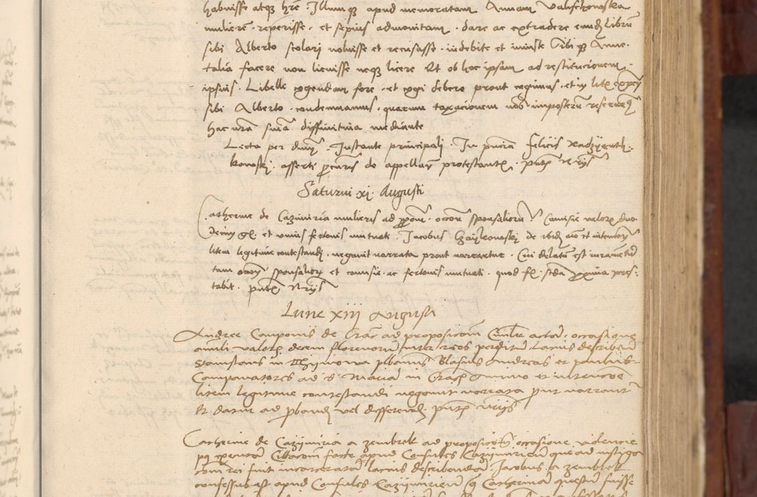 Zdjęcie nr 210 dla obiektu archiwalnego: In nomine Domini. Amen. Sub anno eiusdem Domini millesimo quingentesimo vigesimo, indicione octava, pontificatus sanctissimi in Christo patris et domini nostri domini Leonis divina providencia pape decimi moderni anno ad 19 Marcii durante septimo, acta actorum coram venerabili viro domino Thoma Rosznowski canonico et officiali generali Cracoviensi felicibus, sideribus continuantur atque exordium capiunt et Dii faveant ceptis