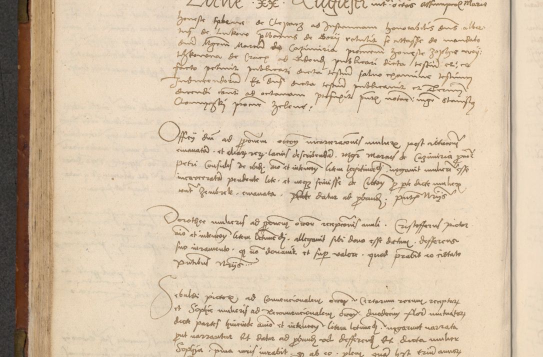 Zdjęcie nr 213 dla obiektu archiwalnego: In nomine Domini. Amen. Sub anno eiusdem Domini millesimo quingentesimo vigesimo, indicione octava, pontificatus sanctissimi in Christo patris et domini nostri domini Leonis divina providencia pape decimi moderni anno ad 19 Marcii durante septimo, acta actorum coram venerabili viro domino Thoma Rosznowski canonico et officiali generali Cracoviensi felicibus, sideribus continuantur atque exordium capiunt et Dii faveant ceptis