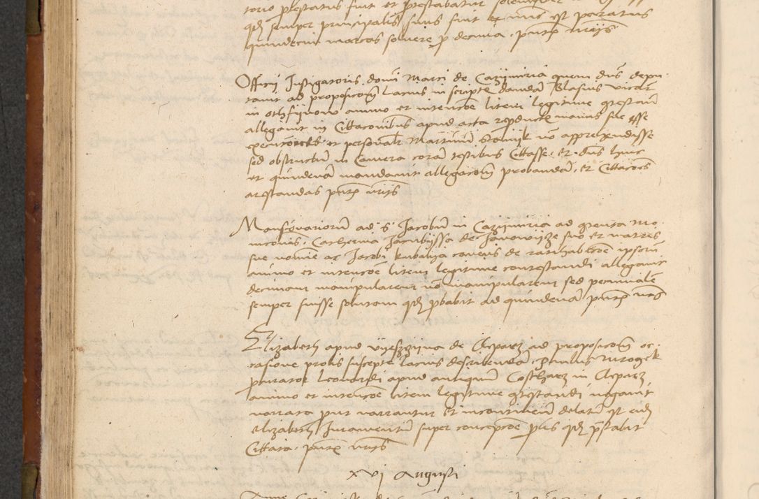 Zdjęcie nr 211 dla obiektu archiwalnego: In nomine Domini. Amen. Sub anno eiusdem Domini millesimo quingentesimo vigesimo, indicione octava, pontificatus sanctissimi in Christo patris et domini nostri domini Leonis divina providencia pape decimi moderni anno ad 19 Marcii durante septimo, acta actorum coram venerabili viro domino Thoma Rosznowski canonico et officiali generali Cracoviensi felicibus, sideribus continuantur atque exordium capiunt et Dii faveant ceptis