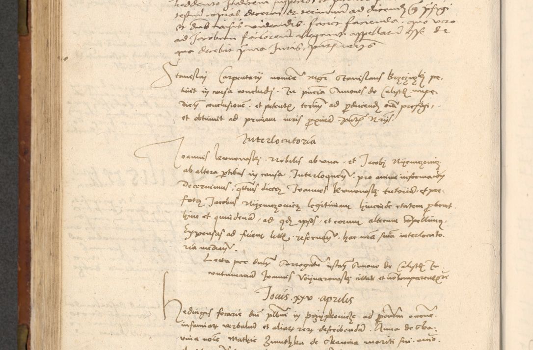 Zdjęcie nr 401 dla obiektu archiwalnego: In nomine Domini. Amen. Sub anno eiusdem Domini millesimo quingentesimo vigesimo, indicione octava, pontificatus sanctissimi in Christo patris et domini nostri domini Leonis divina providencia pape decimi moderni anno ad 19 Marcii durante septimo, acta actorum coram venerabili viro domino Thoma Rosznowski canonico et officiali generali Cracoviensi felicibus, sideribus continuantur atque exordium capiunt et Dii faveant ceptis