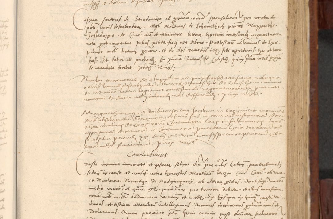 Zdjęcie nr 394 dla obiektu archiwalnego: In nomine Domini. Amen. Sub anno eiusdem Domini millesimo quingentesimo vigesimo, indicione octava, pontificatus sanctissimi in Christo patris et domini nostri domini Leonis divina providencia pape decimi moderni anno ad 19 Marcii durante septimo, acta actorum coram venerabili viro domino Thoma Rosznowski canonico et officiali generali Cracoviensi felicibus, sideribus continuantur atque exordium capiunt et Dii faveant ceptis