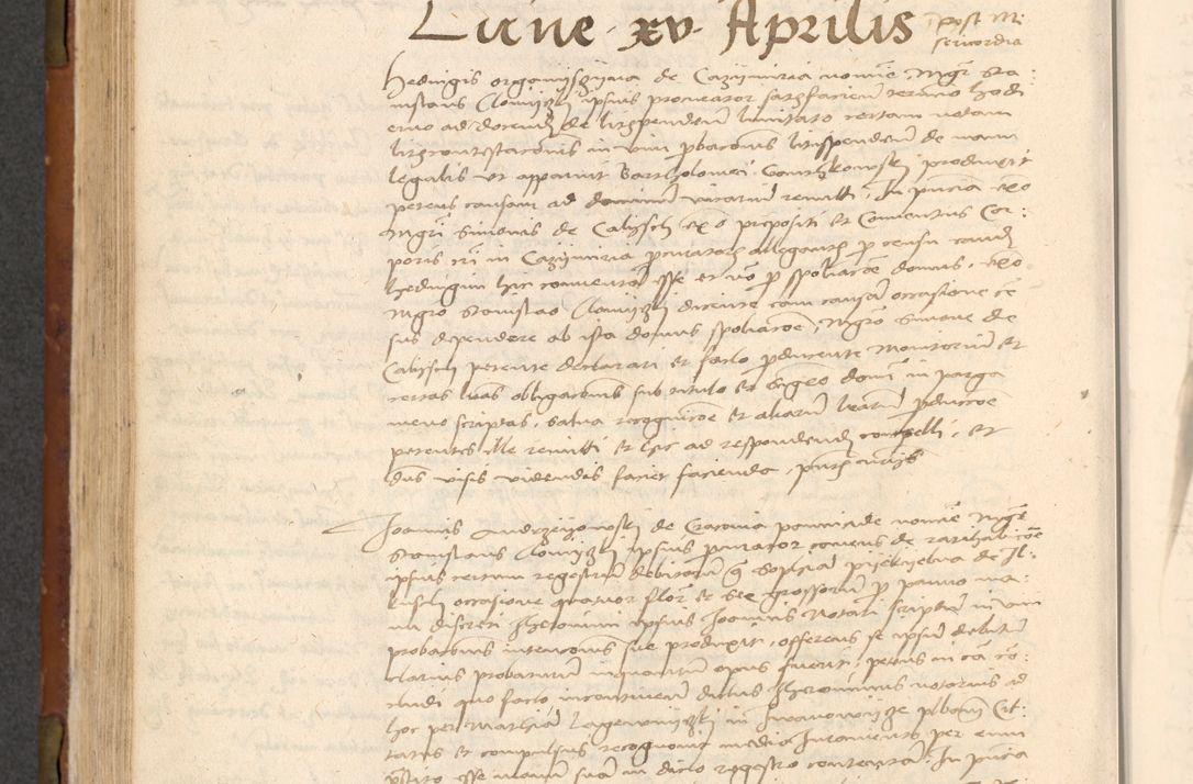 Zdjęcie nr 391 dla obiektu archiwalnego: In nomine Domini. Amen. Sub anno eiusdem Domini millesimo quingentesimo vigesimo, indicione octava, pontificatus sanctissimi in Christo patris et domini nostri domini Leonis divina providencia pape decimi moderni anno ad 19 Marcii durante septimo, acta actorum coram venerabili viro domino Thoma Rosznowski canonico et officiali generali Cracoviensi felicibus, sideribus continuantur atque exordium capiunt et Dii faveant ceptis