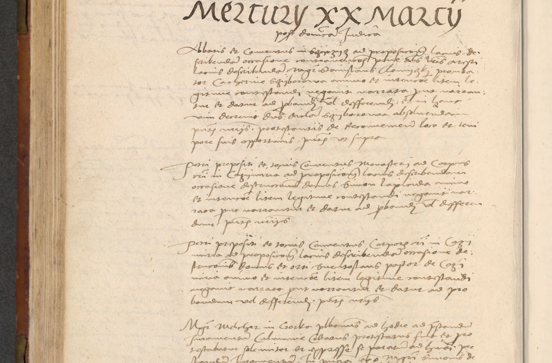 Zdjęcie nr 373 dla obiektu archiwalnego: In nomine Domini. Amen. Sub anno eiusdem Domini millesimo quingentesimo vigesimo, indicione octava, pontificatus sanctissimi in Christo patris et domini nostri domini Leonis divina providencia pape decimi moderni anno ad 19 Marcii durante septimo, acta actorum coram venerabili viro domino Thoma Rosznowski canonico et officiali generali Cracoviensi felicibus, sideribus continuantur atque exordium capiunt et Dii faveant ceptis