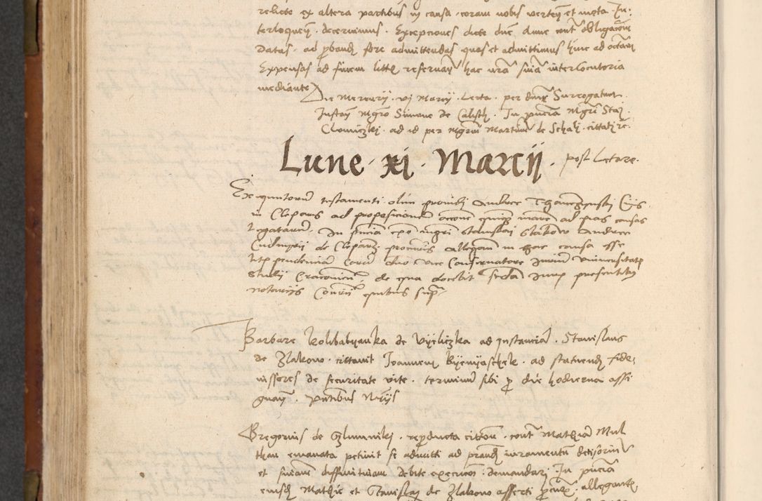 Zdjęcie nr 357 dla obiektu archiwalnego: In nomine Domini. Amen. Sub anno eiusdem Domini millesimo quingentesimo vigesimo, indicione octava, pontificatus sanctissimi in Christo patris et domini nostri domini Leonis divina providencia pape decimi moderni anno ad 19 Marcii durante septimo, acta actorum coram venerabili viro domino Thoma Rosznowski canonico et officiali generali Cracoviensi felicibus, sideribus continuantur atque exordium capiunt et Dii faveant ceptis