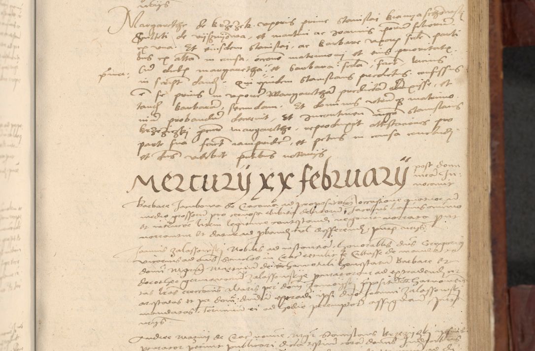 Zdjęcie nr 336 dla obiektu archiwalnego: In nomine Domini. Amen. Sub anno eiusdem Domini millesimo quingentesimo vigesimo, indicione octava, pontificatus sanctissimi in Christo patris et domini nostri domini Leonis divina providencia pape decimi moderni anno ad 19 Marcii durante septimo, acta actorum coram venerabili viro domino Thoma Rosznowski canonico et officiali generali Cracoviensi felicibus, sideribus continuantur atque exordium capiunt et Dii faveant ceptis