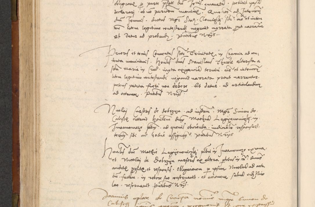 Zdjęcie nr 331 dla obiektu archiwalnego: In nomine Domini. Amen. Sub anno eiusdem Domini millesimo quingentesimo vigesimo, indicione octava, pontificatus sanctissimi in Christo patris et domini nostri domini Leonis divina providencia pape decimi moderni anno ad 19 Marcii durante septimo, acta actorum coram venerabili viro domino Thoma Rosznowski canonico et officiali generali Cracoviensi felicibus, sideribus continuantur atque exordium capiunt et Dii faveant ceptis
