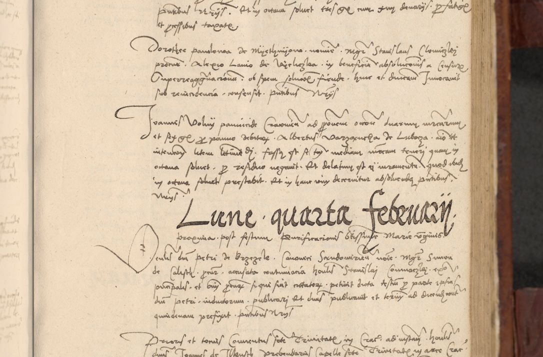 Zdjęcie nr 326 dla obiektu archiwalnego: In nomine Domini. Amen. Sub anno eiusdem Domini millesimo quingentesimo vigesimo, indicione octava, pontificatus sanctissimi in Christo patris et domini nostri domini Leonis divina providencia pape decimi moderni anno ad 19 Marcii durante septimo, acta actorum coram venerabili viro domino Thoma Rosznowski canonico et officiali generali Cracoviensi felicibus, sideribus continuantur atque exordium capiunt et Dii faveant ceptis
