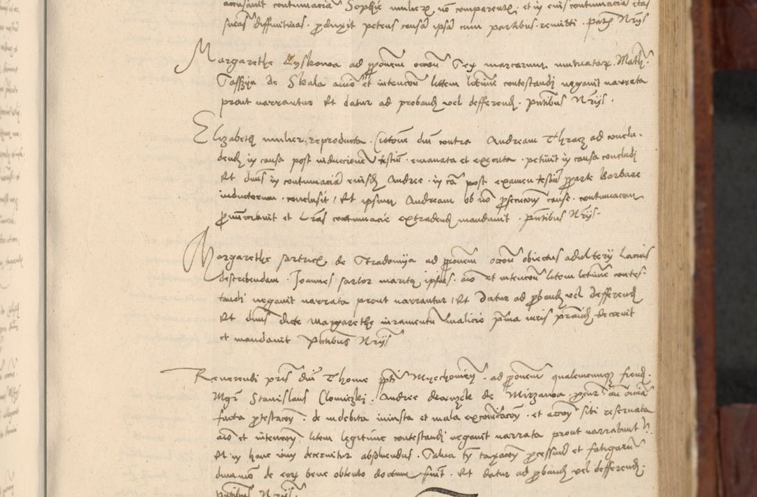 Zdjęcie nr 318 dla obiektu archiwalnego: In nomine Domini. Amen. Sub anno eiusdem Domini millesimo quingentesimo vigesimo, indicione octava, pontificatus sanctissimi in Christo patris et domini nostri domini Leonis divina providencia pape decimi moderni anno ad 19 Marcii durante septimo, acta actorum coram venerabili viro domino Thoma Rosznowski canonico et officiali generali Cracoviensi felicibus, sideribus continuantur atque exordium capiunt et Dii faveant ceptis