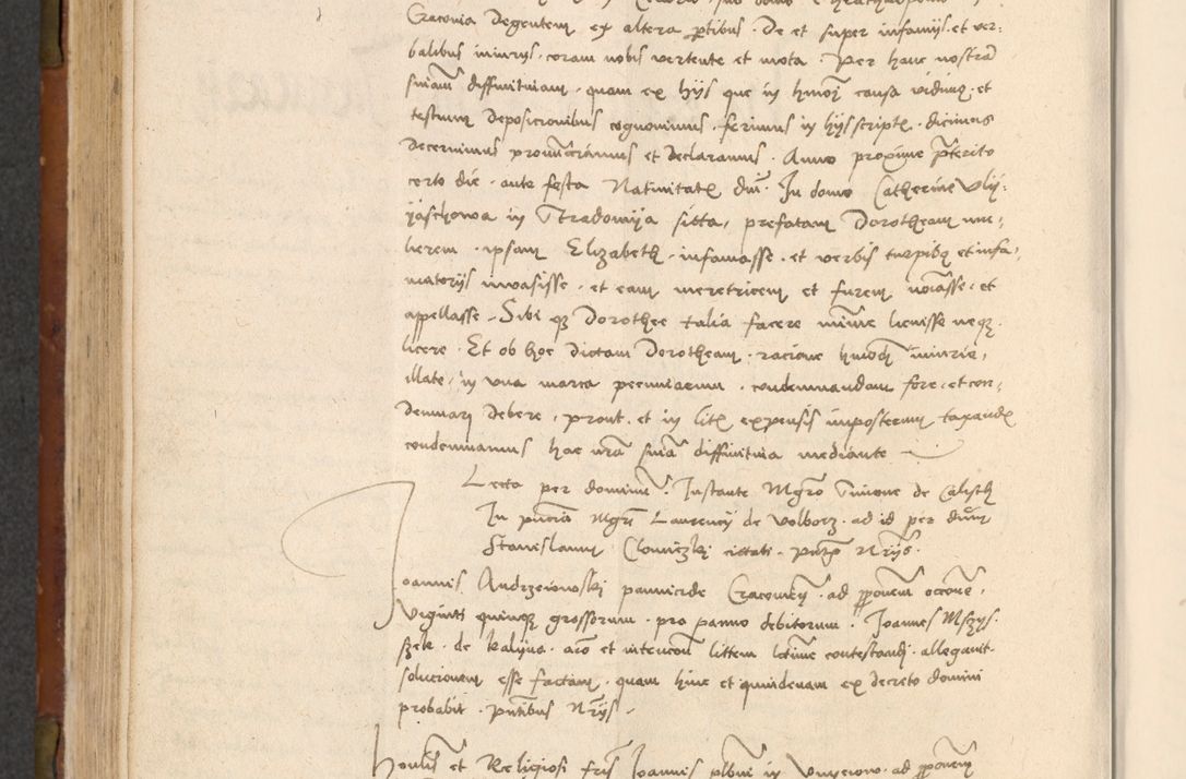 Zdjęcie nr 317 dla obiektu archiwalnego: In nomine Domini. Amen. Sub anno eiusdem Domini millesimo quingentesimo vigesimo, indicione octava, pontificatus sanctissimi in Christo patris et domini nostri domini Leonis divina providencia pape decimi moderni anno ad 19 Marcii durante septimo, acta actorum coram venerabili viro domino Thoma Rosznowski canonico et officiali generali Cracoviensi felicibus, sideribus continuantur atque exordium capiunt et Dii faveant ceptis