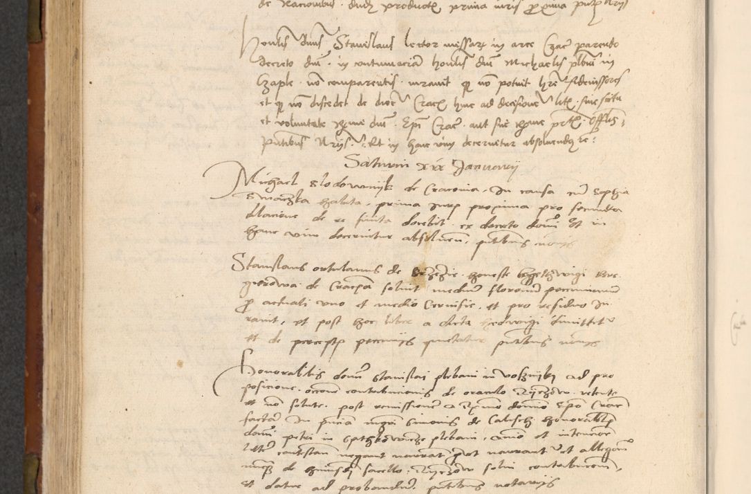 Zdjęcie nr 315 dla obiektu archiwalnego: In nomine Domini. Amen. Sub anno eiusdem Domini millesimo quingentesimo vigesimo, indicione octava, pontificatus sanctissimi in Christo patris et domini nostri domini Leonis divina providencia pape decimi moderni anno ad 19 Marcii durante septimo, acta actorum coram venerabili viro domino Thoma Rosznowski canonico et officiali generali Cracoviensi felicibus, sideribus continuantur atque exordium capiunt et Dii faveant ceptis