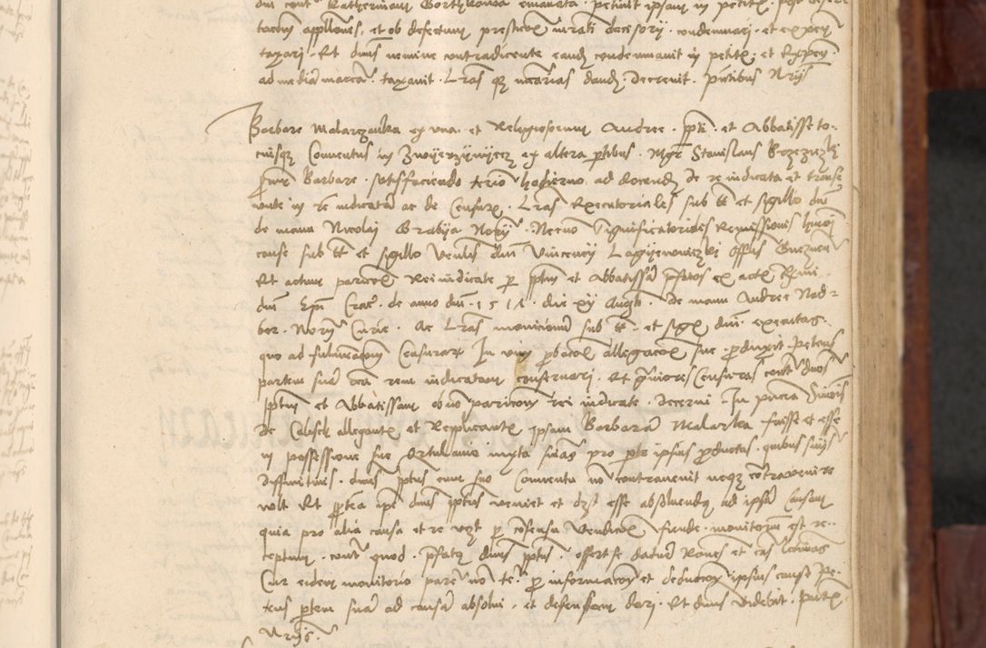 Zdjęcie nr 312 dla obiektu archiwalnego: In nomine Domini. Amen. Sub anno eiusdem Domini millesimo quingentesimo vigesimo, indicione octava, pontificatus sanctissimi in Christo patris et domini nostri domini Leonis divina providencia pape decimi moderni anno ad 19 Marcii durante septimo, acta actorum coram venerabili viro domino Thoma Rosznowski canonico et officiali generali Cracoviensi felicibus, sideribus continuantur atque exordium capiunt et Dii faveant ceptis