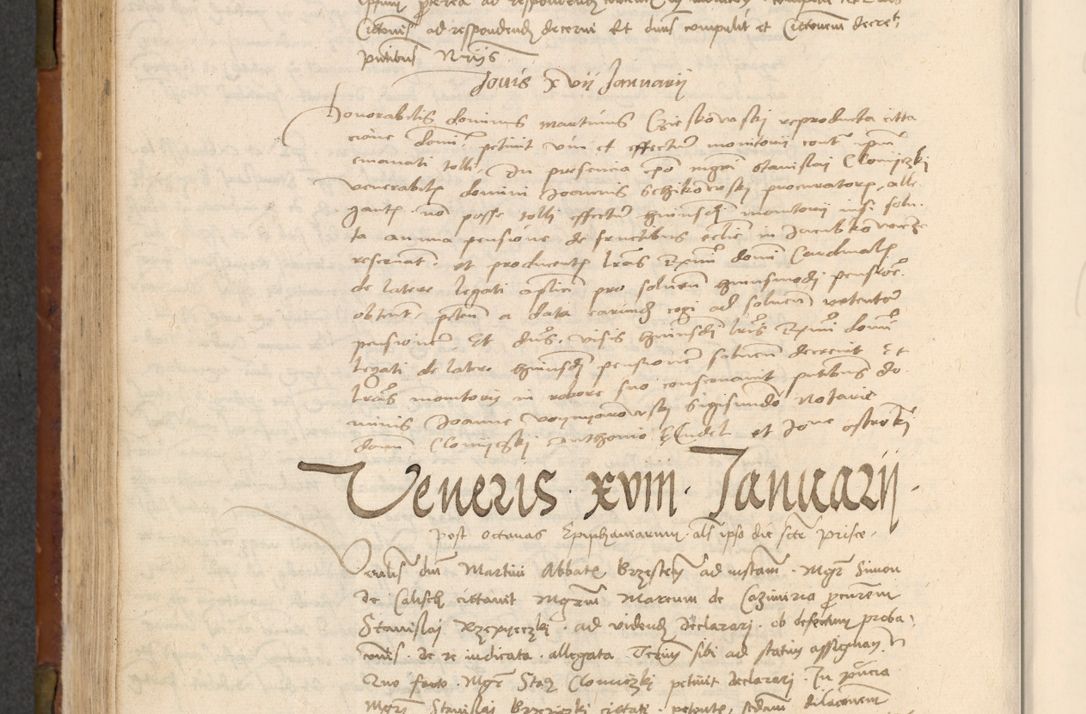 Zdjęcie nr 313 dla obiektu archiwalnego: In nomine Domini. Amen. Sub anno eiusdem Domini millesimo quingentesimo vigesimo, indicione octava, pontificatus sanctissimi in Christo patris et domini nostri domini Leonis divina providencia pape decimi moderni anno ad 19 Marcii durante septimo, acta actorum coram venerabili viro domino Thoma Rosznowski canonico et officiali generali Cracoviensi felicibus, sideribus continuantur atque exordium capiunt et Dii faveant ceptis