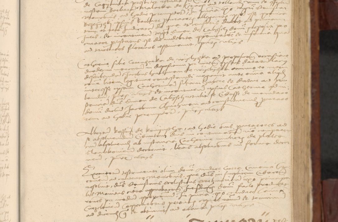 Zdjęcie nr 310 dla obiektu archiwalnego: In nomine Domini. Amen. Sub anno eiusdem Domini millesimo quingentesimo vigesimo, indicione octava, pontificatus sanctissimi in Christo patris et domini nostri domini Leonis divina providencia pape decimi moderni anno ad 19 Marcii durante septimo, acta actorum coram venerabili viro domino Thoma Rosznowski canonico et officiali generali Cracoviensi felicibus, sideribus continuantur atque exordium capiunt et Dii faveant ceptis