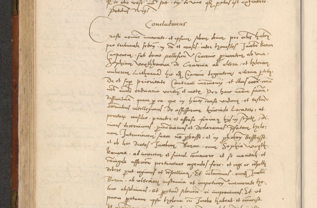 Zdjęcie nr 287 dla obiektu archiwalnego: In nomine Domini. Amen. Sub anno eiusdem Domini millesimo quingentesimo vigesimo, indicione octava, pontificatus sanctissimi in Christo patris et domini nostri domini Leonis divina providencia pape decimi moderni anno ad 19 Marcii durante septimo, acta actorum coram venerabili viro domino Thoma Rosznowski canonico et officiali generali Cracoviensi felicibus, sideribus continuantur atque exordium capiunt et Dii faveant ceptis
