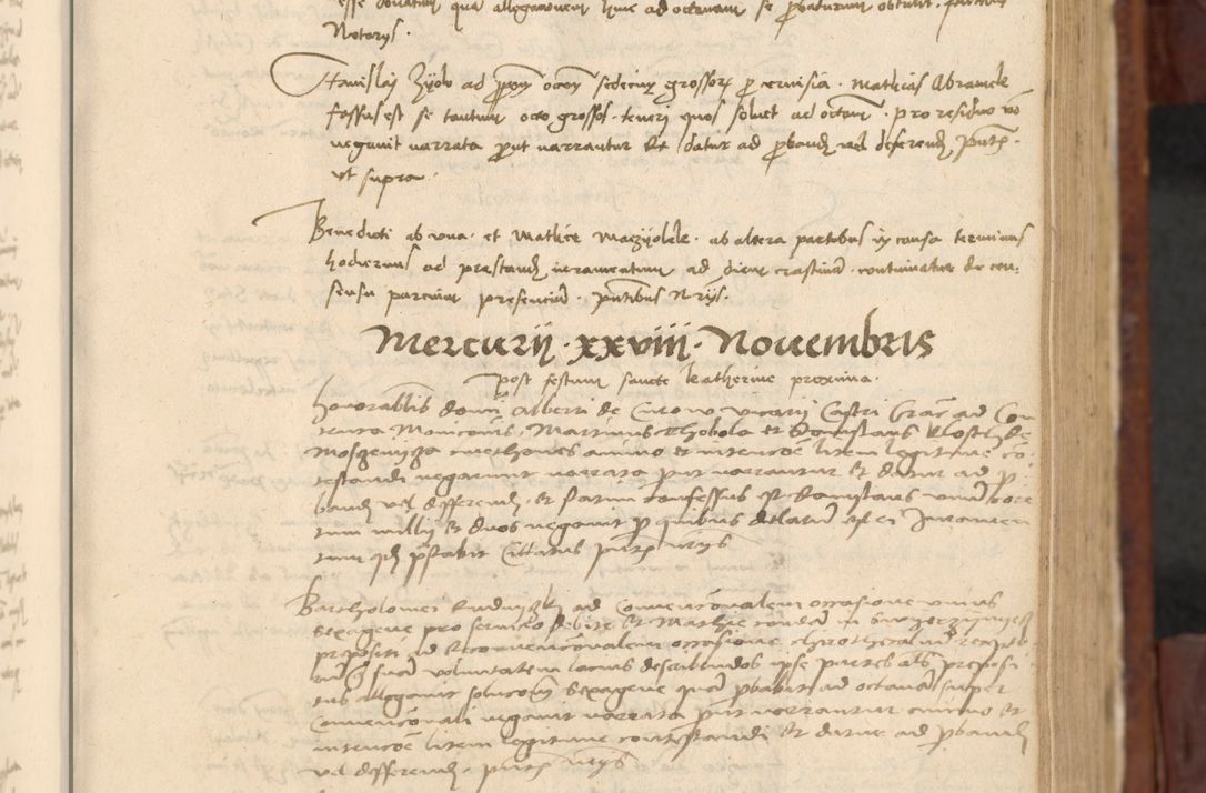 Zdjęcie nr 284 dla obiektu archiwalnego: In nomine Domini. Amen. Sub anno eiusdem Domini millesimo quingentesimo vigesimo, indicione octava, pontificatus sanctissimi in Christo patris et domini nostri domini Leonis divina providencia pape decimi moderni anno ad 19 Marcii durante septimo, acta actorum coram venerabili viro domino Thoma Rosznowski canonico et officiali generali Cracoviensi felicibus, sideribus continuantur atque exordium capiunt et Dii faveant ceptis