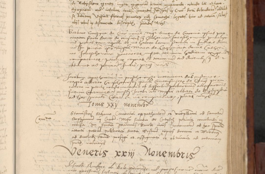 Zdjęcie nr 280 dla obiektu archiwalnego: In nomine Domini. Amen. Sub anno eiusdem Domini millesimo quingentesimo vigesimo, indicione octava, pontificatus sanctissimi in Christo patris et domini nostri domini Leonis divina providencia pape decimi moderni anno ad 19 Marcii durante septimo, acta actorum coram venerabili viro domino Thoma Rosznowski canonico et officiali generali Cracoviensi felicibus, sideribus continuantur atque exordium capiunt et Dii faveant ceptis