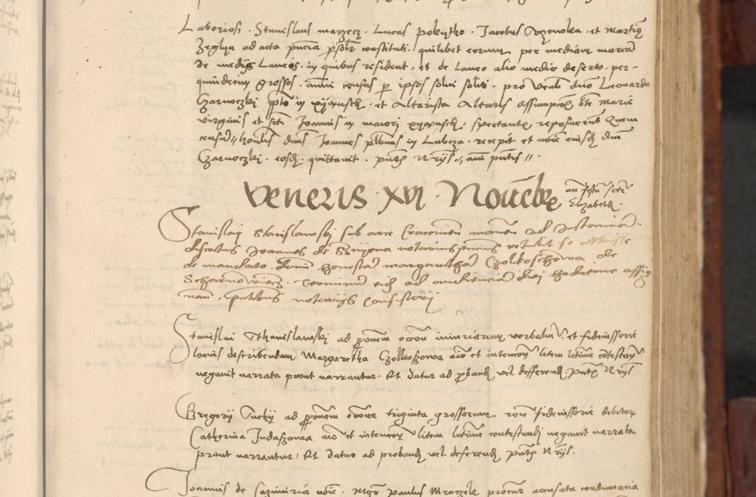 Zdjęcie nr 276 dla obiektu archiwalnego: In nomine Domini. Amen. Sub anno eiusdem Domini millesimo quingentesimo vigesimo, indicione octava, pontificatus sanctissimi in Christo patris et domini nostri domini Leonis divina providencia pape decimi moderni anno ad 19 Marcii durante septimo, acta actorum coram venerabili viro domino Thoma Rosznowski canonico et officiali generali Cracoviensi felicibus, sideribus continuantur atque exordium capiunt et Dii faveant ceptis