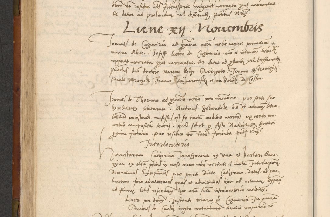 Zdjęcie nr 273 dla obiektu archiwalnego: In nomine Domini. Amen. Sub anno eiusdem Domini millesimo quingentesimo vigesimo, indicione octava, pontificatus sanctissimi in Christo patris et domini nostri domini Leonis divina providencia pape decimi moderni anno ad 19 Marcii durante septimo, acta actorum coram venerabili viro domino Thoma Rosznowski canonico et officiali generali Cracoviensi felicibus, sideribus continuantur atque exordium capiunt et Dii faveant ceptis