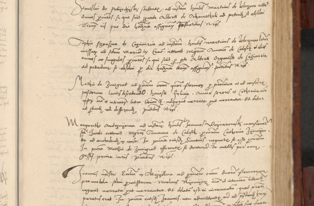 Zdjęcie nr 270 dla obiektu archiwalnego: In nomine Domini. Amen. Sub anno eiusdem Domini millesimo quingentesimo vigesimo, indicione octava, pontificatus sanctissimi in Christo patris et domini nostri domini Leonis divina providencia pape decimi moderni anno ad 19 Marcii durante septimo, acta actorum coram venerabili viro domino Thoma Rosznowski canonico et officiali generali Cracoviensi felicibus, sideribus continuantur atque exordium capiunt et Dii faveant ceptis