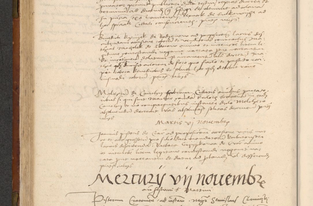 Zdjęcie nr 269 dla obiektu archiwalnego: In nomine Domini. Amen. Sub anno eiusdem Domini millesimo quingentesimo vigesimo, indicione octava, pontificatus sanctissimi in Christo patris et domini nostri domini Leonis divina providencia pape decimi moderni anno ad 19 Marcii durante septimo, acta actorum coram venerabili viro domino Thoma Rosznowski canonico et officiali generali Cracoviensi felicibus, sideribus continuantur atque exordium capiunt et Dii faveant ceptis