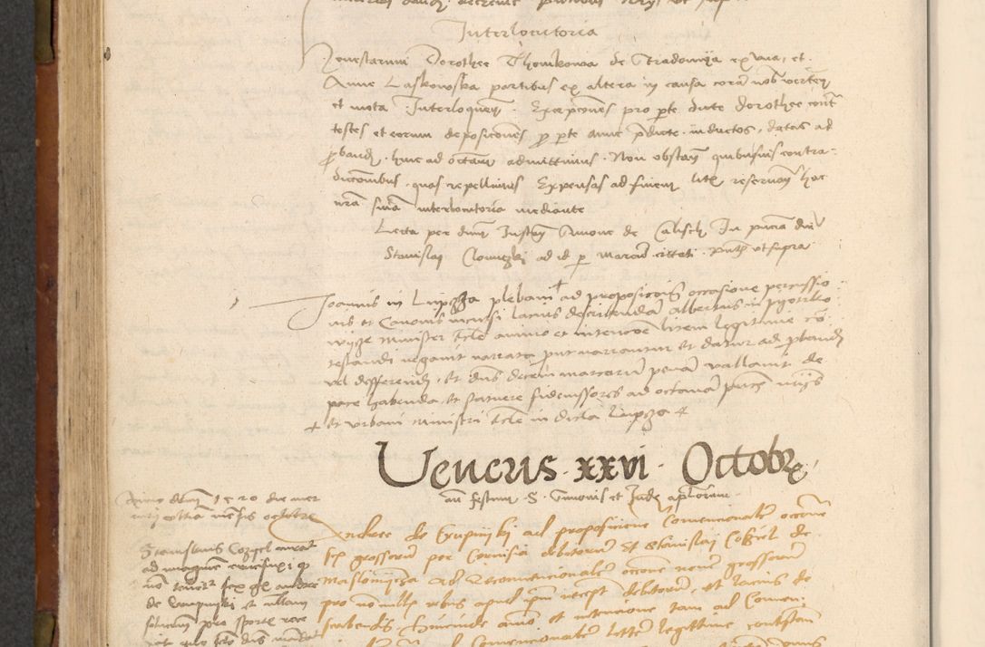 Zdjęcie nr 263 dla obiektu archiwalnego: In nomine Domini. Amen. Sub anno eiusdem Domini millesimo quingentesimo vigesimo, indicione octava, pontificatus sanctissimi in Christo patris et domini nostri domini Leonis divina providencia pape decimi moderni anno ad 19 Marcii durante septimo, acta actorum coram venerabili viro domino Thoma Rosznowski canonico et officiali generali Cracoviensi felicibus, sideribus continuantur atque exordium capiunt et Dii faveant ceptis