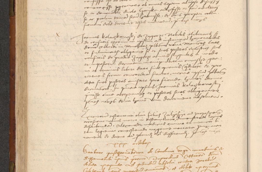 Zdjęcie nr 265 dla obiektu archiwalnego: In nomine Domini. Amen. Sub anno eiusdem Domini millesimo quingentesimo vigesimo, indicione octava, pontificatus sanctissimi in Christo patris et domini nostri domini Leonis divina providencia pape decimi moderni anno ad 19 Marcii durante septimo, acta actorum coram venerabili viro domino Thoma Rosznowski canonico et officiali generali Cracoviensi felicibus, sideribus continuantur atque exordium capiunt et Dii faveant ceptis