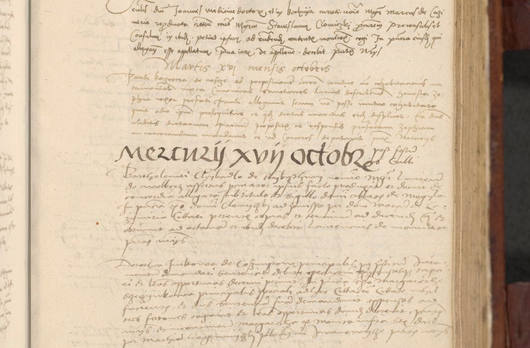 Zdjęcie nr 258 dla obiektu archiwalnego: In nomine Domini. Amen. Sub anno eiusdem Domini millesimo quingentesimo vigesimo, indicione octava, pontificatus sanctissimi in Christo patris et domini nostri domini Leonis divina providencia pape decimi moderni anno ad 19 Marcii durante septimo, acta actorum coram venerabili viro domino Thoma Rosznowski canonico et officiali generali Cracoviensi felicibus, sideribus continuantur atque exordium capiunt et Dii faveant ceptis