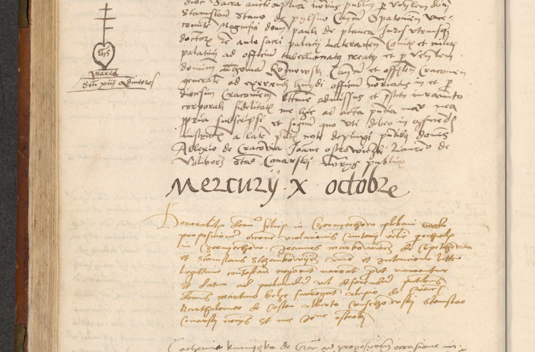 Zdjęcie nr 253 dla obiektu archiwalnego: In nomine Domini. Amen. Sub anno eiusdem Domini millesimo quingentesimo vigesimo, indicione octava, pontificatus sanctissimi in Christo patris et domini nostri domini Leonis divina providencia pape decimi moderni anno ad 19 Marcii durante septimo, acta actorum coram venerabili viro domino Thoma Rosznowski canonico et officiali generali Cracoviensi felicibus, sideribus continuantur atque exordium capiunt et Dii faveant ceptis