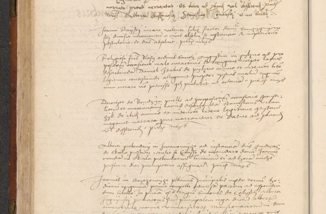 Zdjęcie nr 243 dla obiektu archiwalnego: In nomine Domini. Amen. Sub anno eiusdem Domini millesimo quingentesimo vigesimo, indicione octava, pontificatus sanctissimi in Christo patris et domini nostri domini Leonis divina providencia pape decimi moderni anno ad 19 Marcii durante septimo, acta actorum coram venerabili viro domino Thoma Rosznowski canonico et officiali generali Cracoviensi felicibus, sideribus continuantur atque exordium capiunt et Dii faveant ceptis