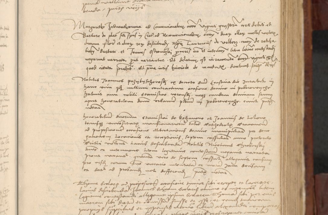 Zdjęcie nr 240 dla obiektu archiwalnego: In nomine Domini. Amen. Sub anno eiusdem Domini millesimo quingentesimo vigesimo, indicione octava, pontificatus sanctissimi in Christo patris et domini nostri domini Leonis divina providencia pape decimi moderni anno ad 19 Marcii durante septimo, acta actorum coram venerabili viro domino Thoma Rosznowski canonico et officiali generali Cracoviensi felicibus, sideribus continuantur atque exordium capiunt et Dii faveant ceptis