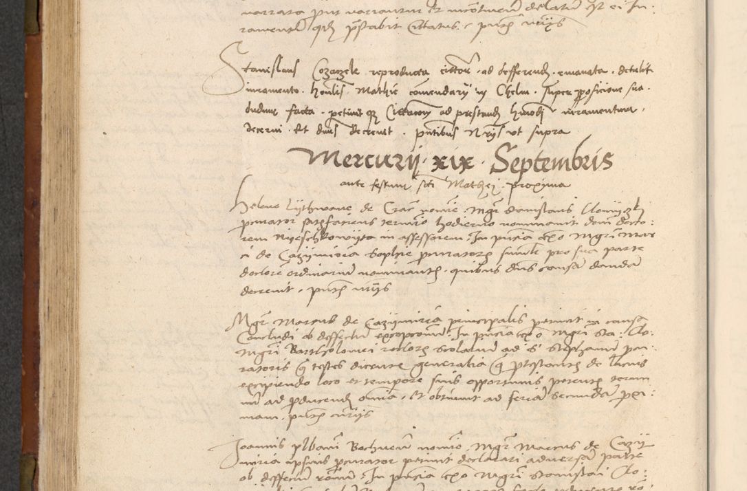 Zdjęcie nr 239 dla obiektu archiwalnego: In nomine Domini. Amen. Sub anno eiusdem Domini millesimo quingentesimo vigesimo, indicione octava, pontificatus sanctissimi in Christo patris et domini nostri domini Leonis divina providencia pape decimi moderni anno ad 19 Marcii durante septimo, acta actorum coram venerabili viro domino Thoma Rosznowski canonico et officiali generali Cracoviensi felicibus, sideribus continuantur atque exordium capiunt et Dii faveant ceptis