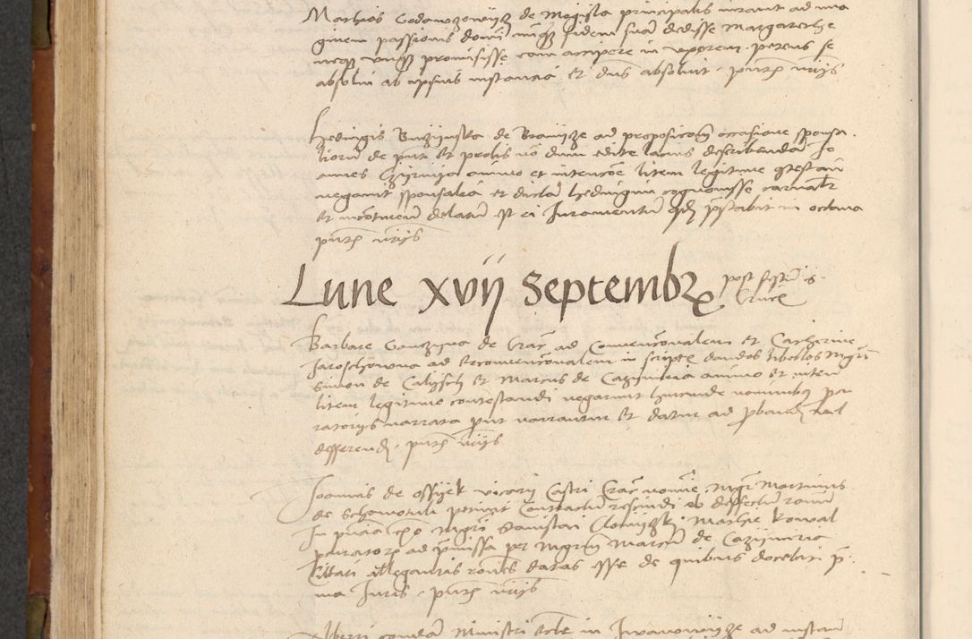 Zdjęcie nr 237 dla obiektu archiwalnego: In nomine Domini. Amen. Sub anno eiusdem Domini millesimo quingentesimo vigesimo, indicione octava, pontificatus sanctissimi in Christo patris et domini nostri domini Leonis divina providencia pape decimi moderni anno ad 19 Marcii durante septimo, acta actorum coram venerabili viro domino Thoma Rosznowski canonico et officiali generali Cracoviensi felicibus, sideribus continuantur atque exordium capiunt et Dii faveant ceptis