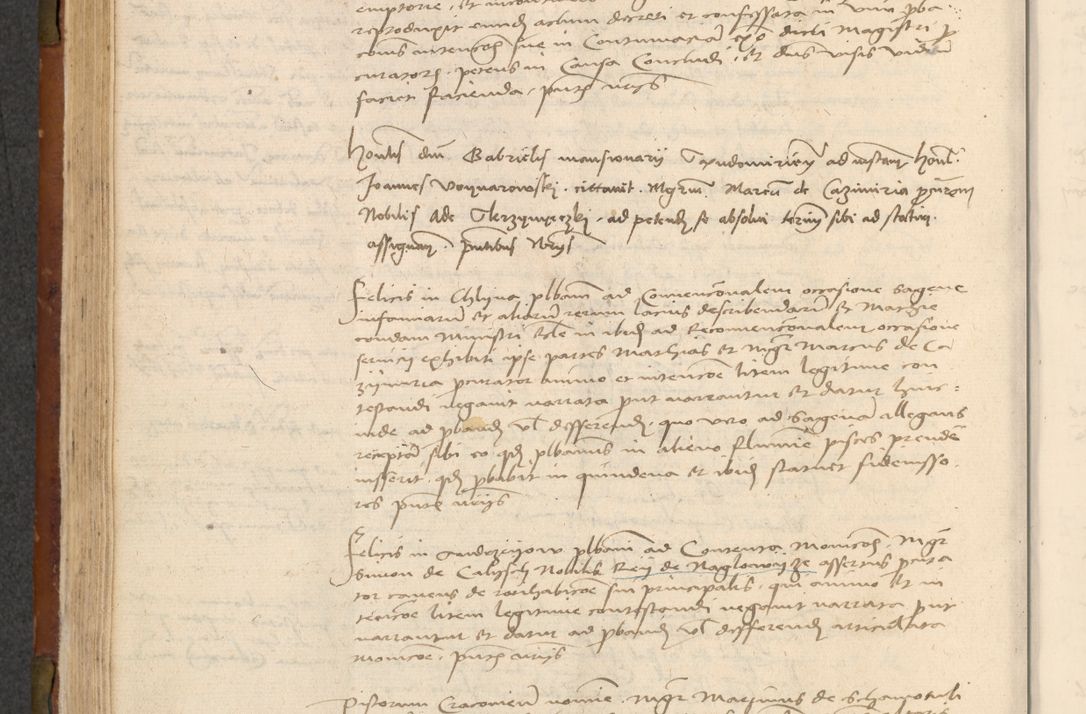 Zdjęcie nr 225 dla obiektu archiwalnego: In nomine Domini. Amen. Sub anno eiusdem Domini millesimo quingentesimo vigesimo, indicione octava, pontificatus sanctissimi in Christo patris et domini nostri domini Leonis divina providencia pape decimi moderni anno ad 19 Marcii durante septimo, acta actorum coram venerabili viro domino Thoma Rosznowski canonico et officiali generali Cracoviensi felicibus, sideribus continuantur atque exordium capiunt et Dii faveant ceptis